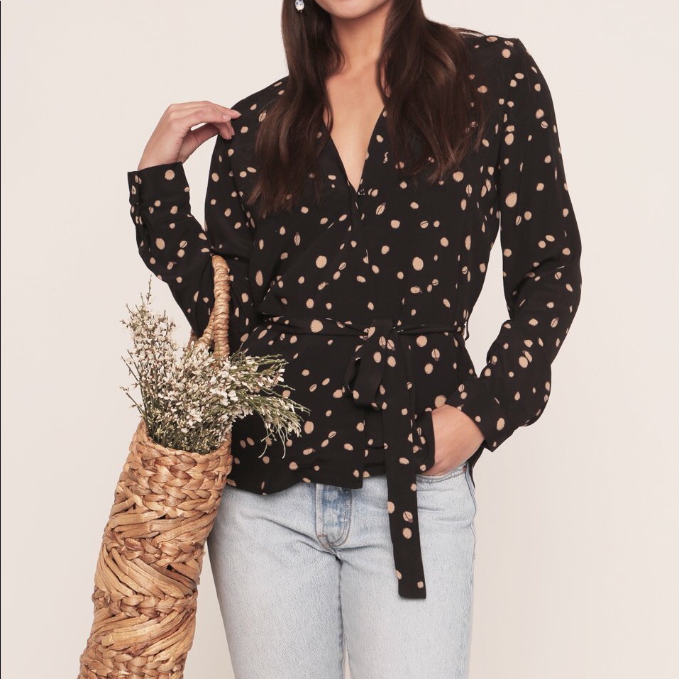 Merritt Charles Catamaran Wrap Blouse
